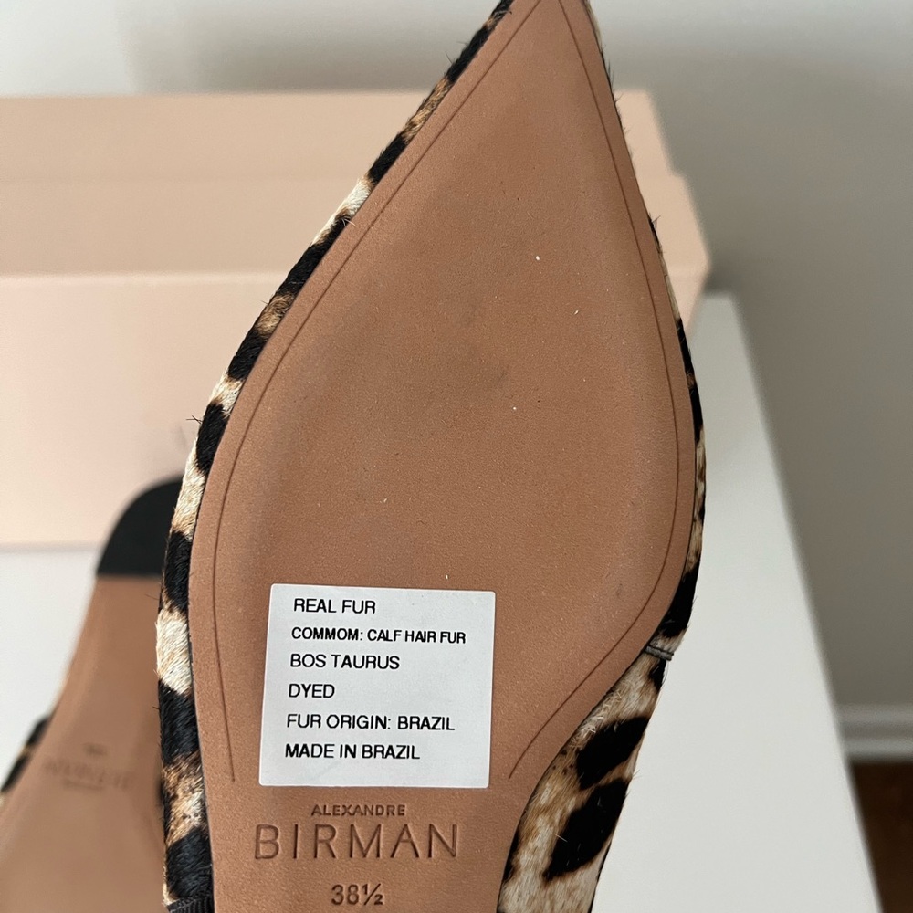 Alexandre Birman Cheetah Sling Back Flats